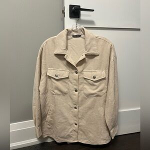 SHEIN Cream Teddy Jacket